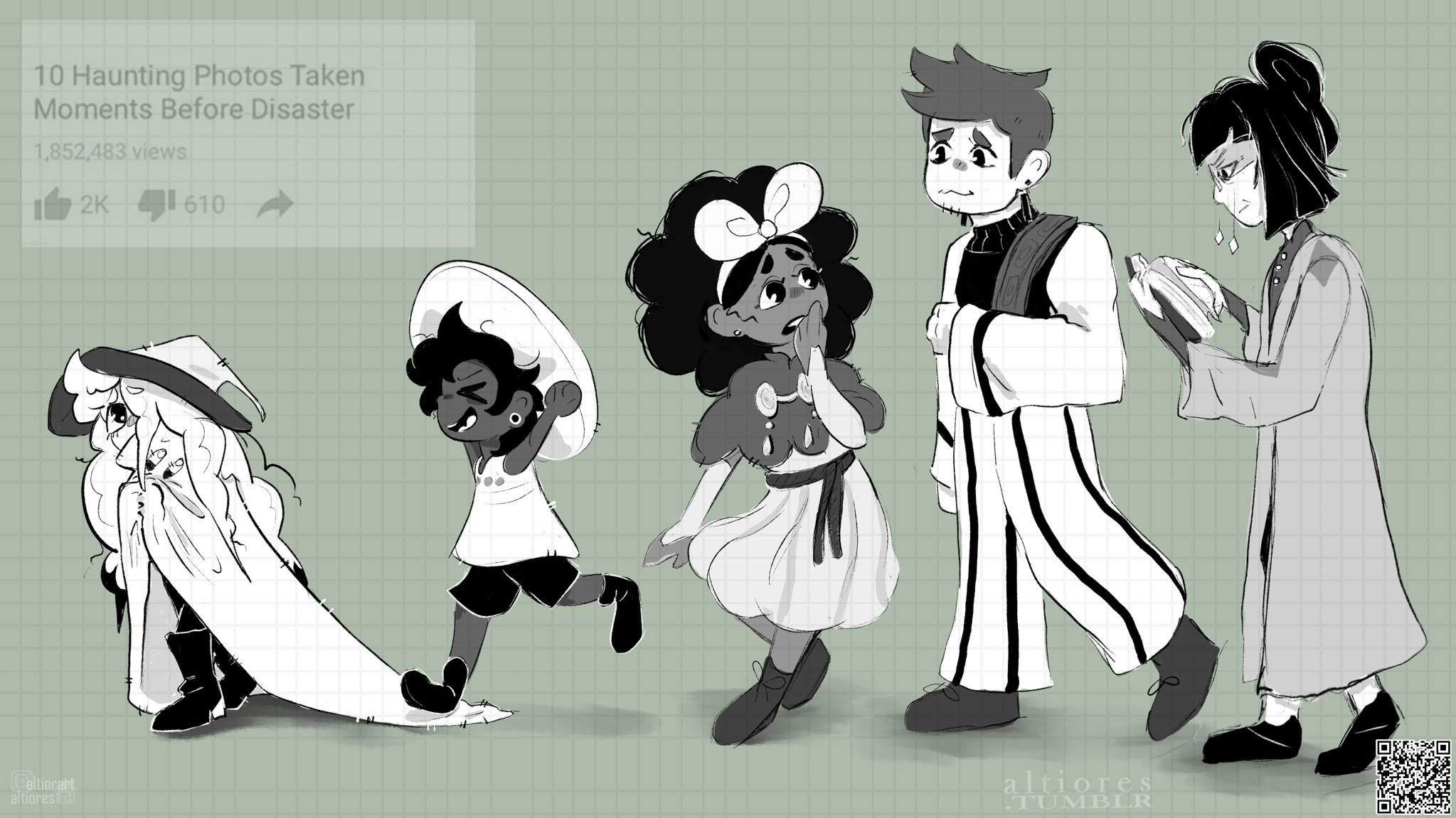 Humanoid rendered fullbody artwork with subject, multiple, final